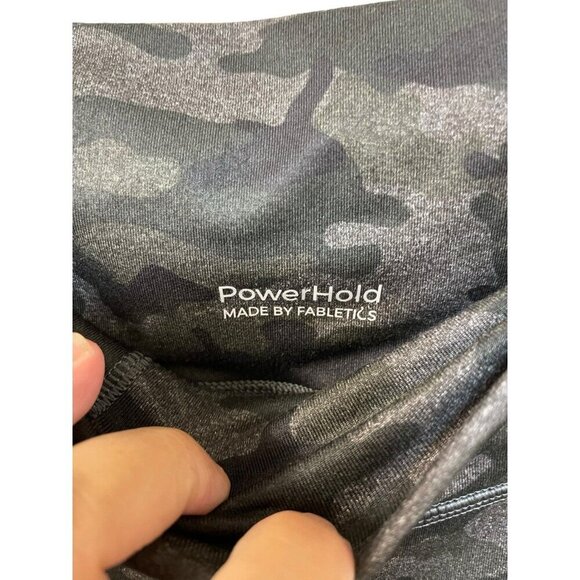 Fabletics On-The-Go PowerHold High-Waisted Legging Camo Green Pockets Size M - Picture 3 of 7